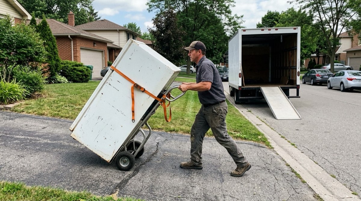 Wheeling out an old appliance